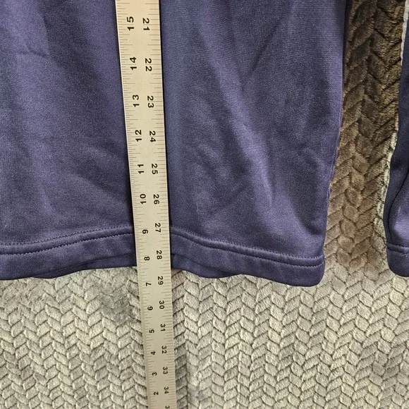 Notre Dame Fighting Irish‎ Quarter Zip Pullover Sweatshirt Mens L Navy Gray - Picture 5 of 8